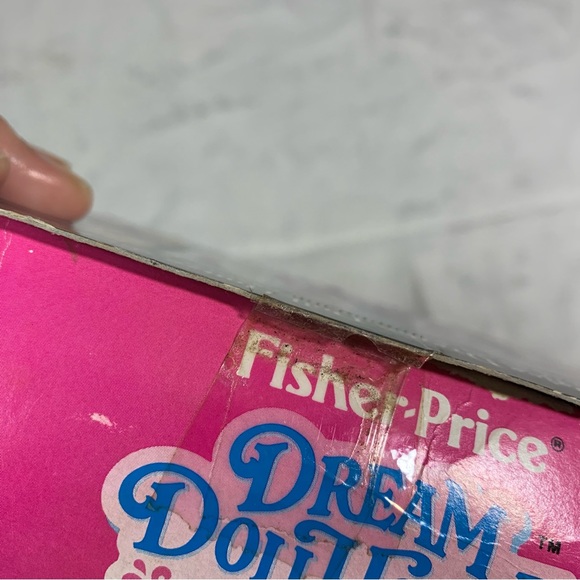 New Vintage 1990 Fisher Price Dream Dollhouse Brunette Family set of 4 NIB Rare - Picture 12 of 17